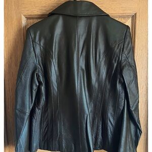 Women's Dark Brown Leather Jacket